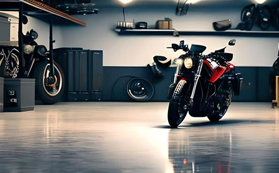 Tips for storing a motorcycle in an unheated garage